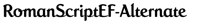 RomanScriptEF-Alternate