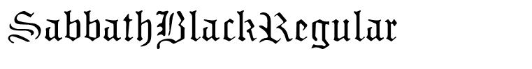 SabbathBlackRegular