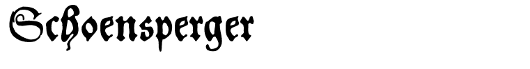 Schoensperger