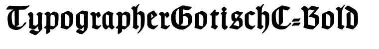 TypographerGotischC-Bold