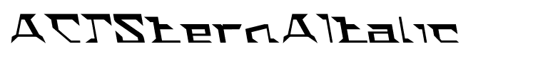 ACTSternAItalic