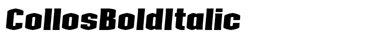 CollosBoldItalic