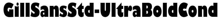 GillSansStd-UltraBoldCond