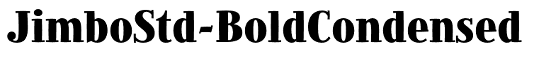 JimboStd-BoldCondensed
