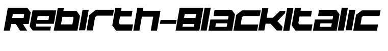 Rebirth-BlackItalic