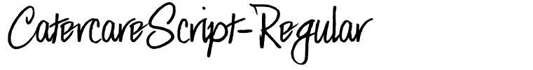 CatercareScript-Regular