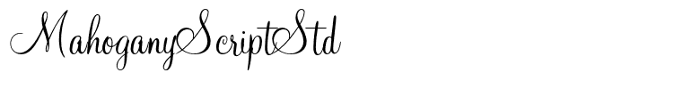 MahoganyScriptStd