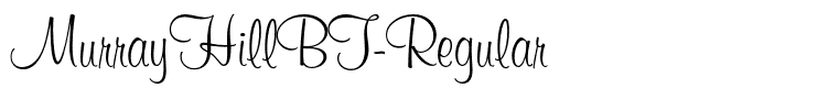 MurrayHillBT-Regular