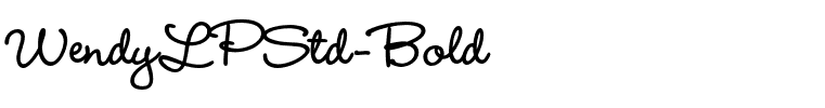 WendyLPStd-Bold