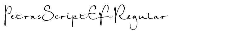 PetrasScriptEF-Regular