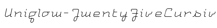 Uniglow-TwentyFiveCursive