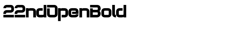 22ndOpenBold