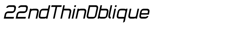 22ndThinOblique