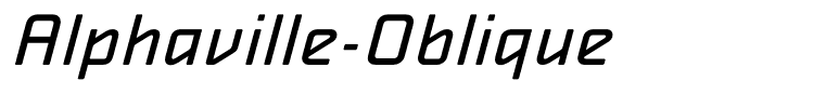 Alphaville-Oblique