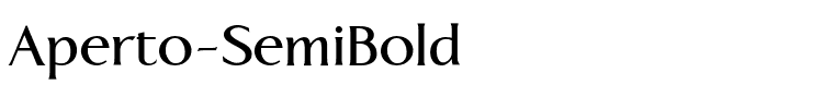Aperto-SemiBold