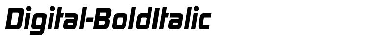 Digital-BoldItalic