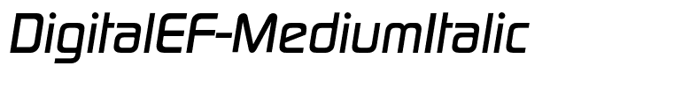 DigitalEF-MediumItalic