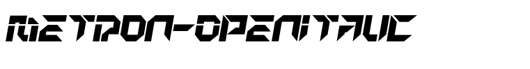 Metron-OpenItalic