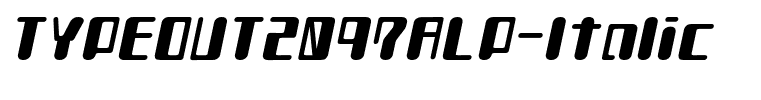 TYPEOUT2097ALP-Italic