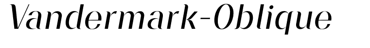 Vandermark-Oblique