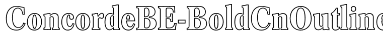 ConcordeBE-BoldCnOutline