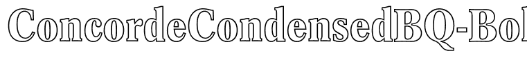 ConcordeCondensedBQ-BoldOutline