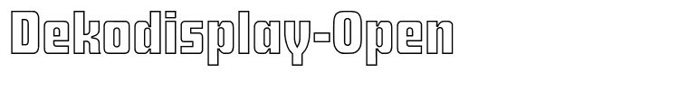 Dekodisplay-Open