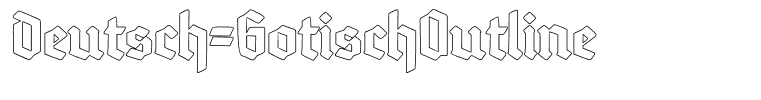 Deutsch-GotischOutline