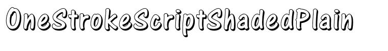 OneStrokeScriptShadedPlain