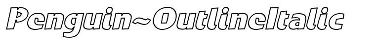 Penguin-OutlineItalic