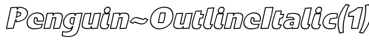 Penguin-OutlineItalic(1)