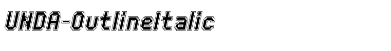 UNDA-OutlineItalic