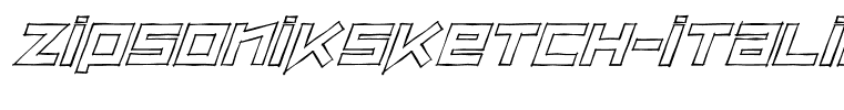 ZipSonikSketch-Italic