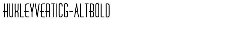 HuxleyVertICG-AltBold