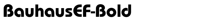 BauhausEF-Bold