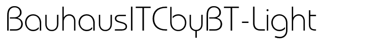 BauhausITCbyBT-Light