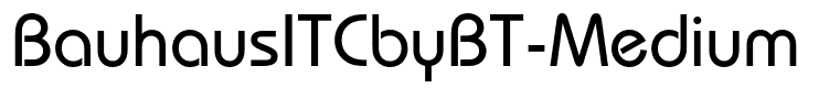 BauhausITCbyBT-Medium