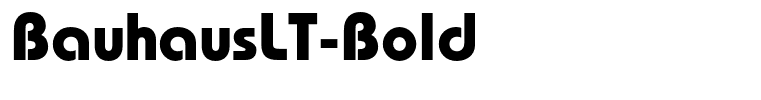 BauhausLT-Bold