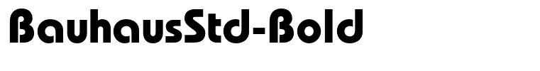 BauhausStd-Bold