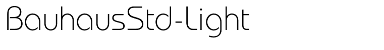 BauhausStd-Light