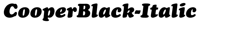 CooperBlack-Italic