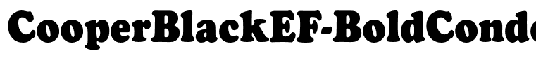 CooperBlackEF-BoldCondensed