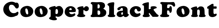 CooperBlackFont