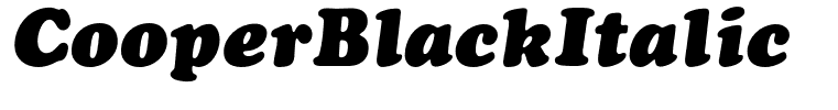 CooperBlackItalic