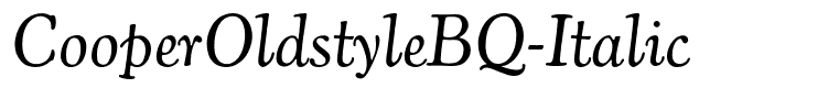 CooperOldstyleBQ-Italic
