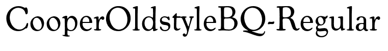 CooperOldstyleBQ-Regular