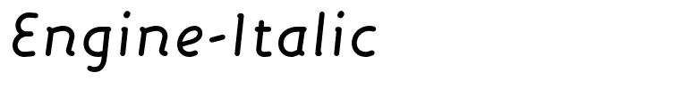 Engine-Italic