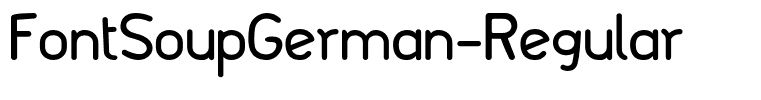 FontSoupGerman-Regular