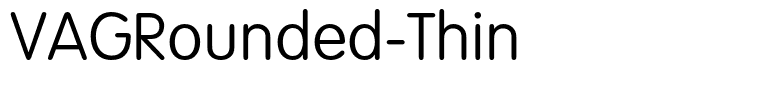 VAGRounded-Thin
