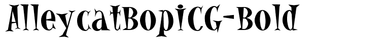 AlleycatBopICG-Bold